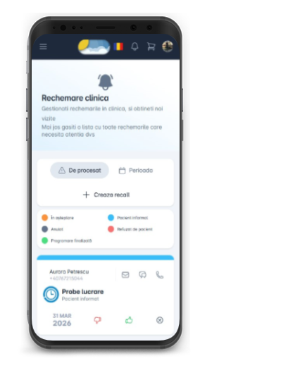 SmilesManager - Modul de rechemare pacienți pentru cabinet stomatologic